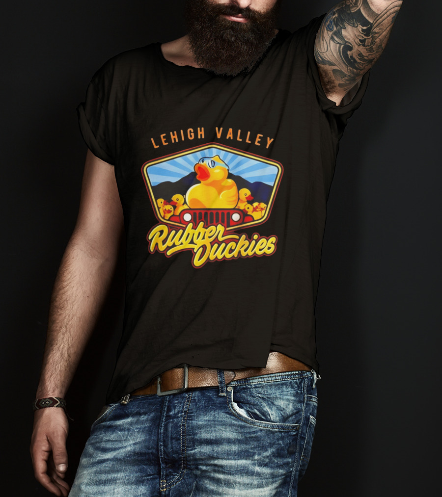 Lehigh Valley IronPigs Rubber Duckies Jeep T-Shirt