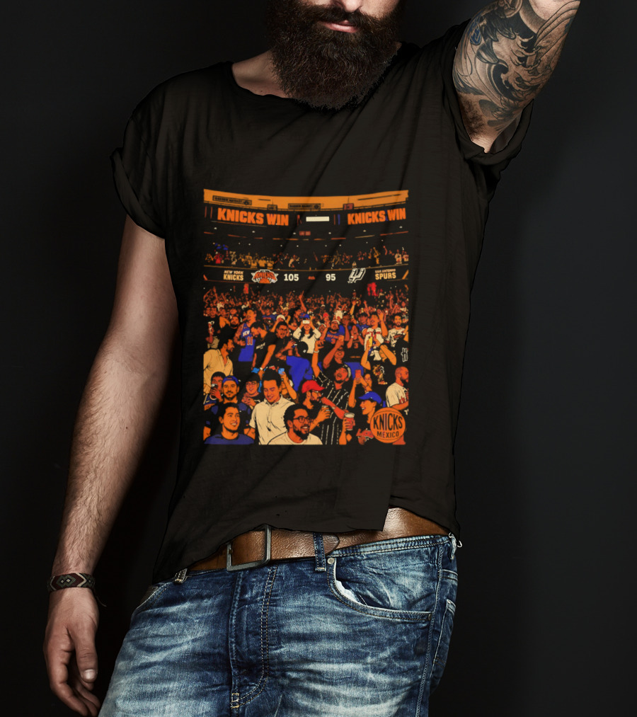 New York Knicks Win 105 95 One City One Team One Dream Energy T-Shirt