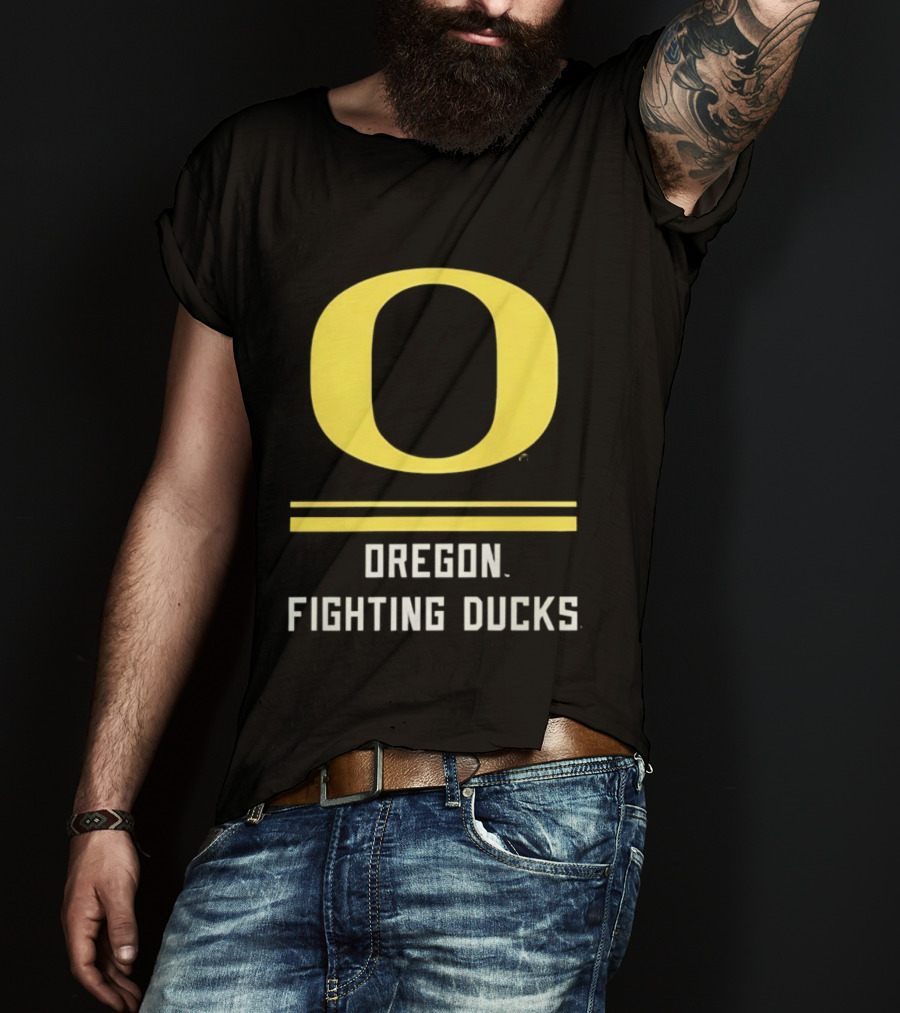 Oregon Fighting Ducks Yellow O T-Shirt