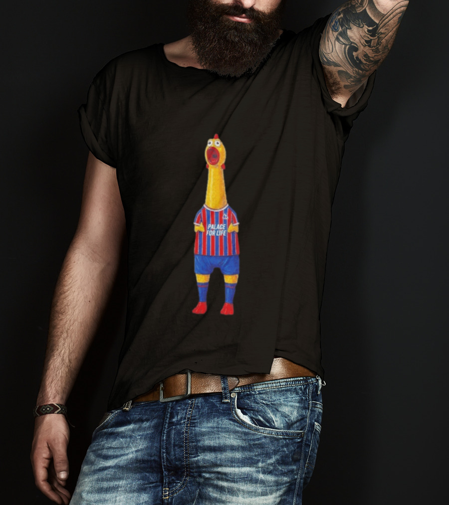 Paxo The Chicken Palace For Life Crystal Palace FC T-Shirt