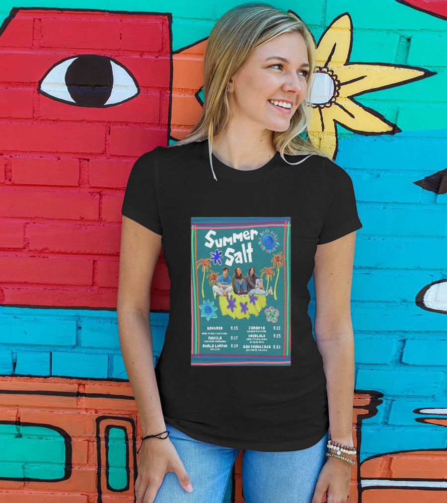 Summer Salt World Tour 2026 Bangkok Manila Kuala Lumpur Jakarta Honolulu San Francisco T-Shirt