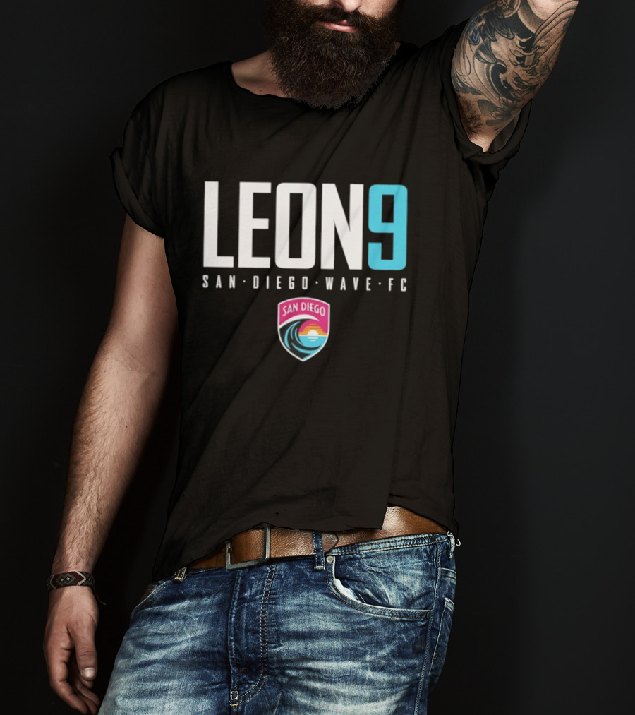Adriana Leon 9 San Diego Wave FC T-Shirt
