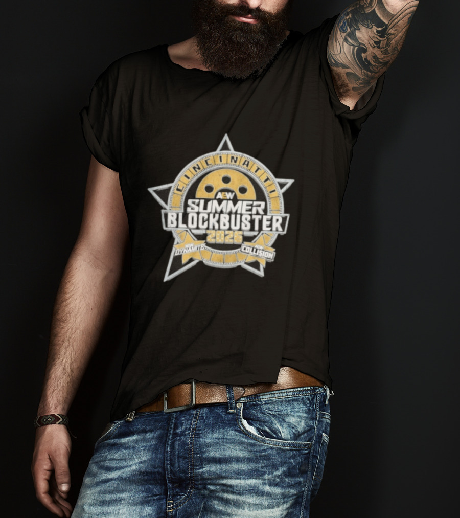 AEW Summer Blockbuster 2026 Cincinnati Event New Dynamite New Collision T-Shirt