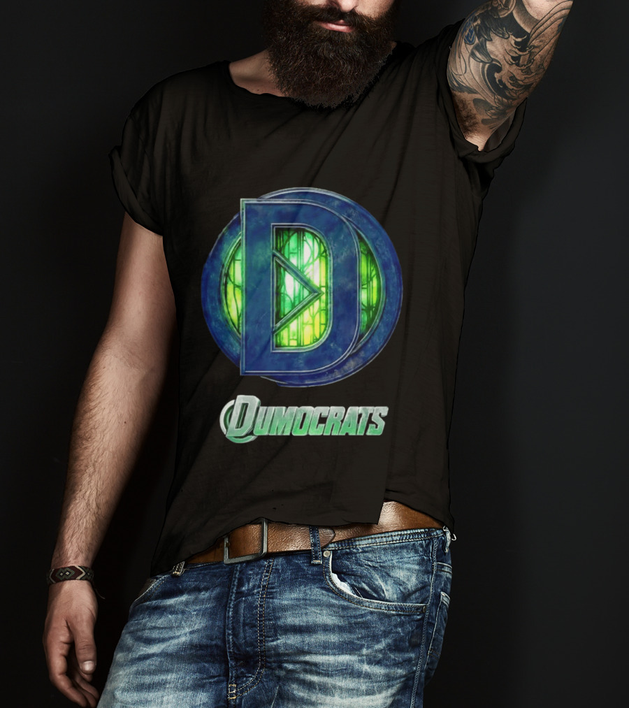 Dumocrats Political D Symbol Green Glass T-Shirt