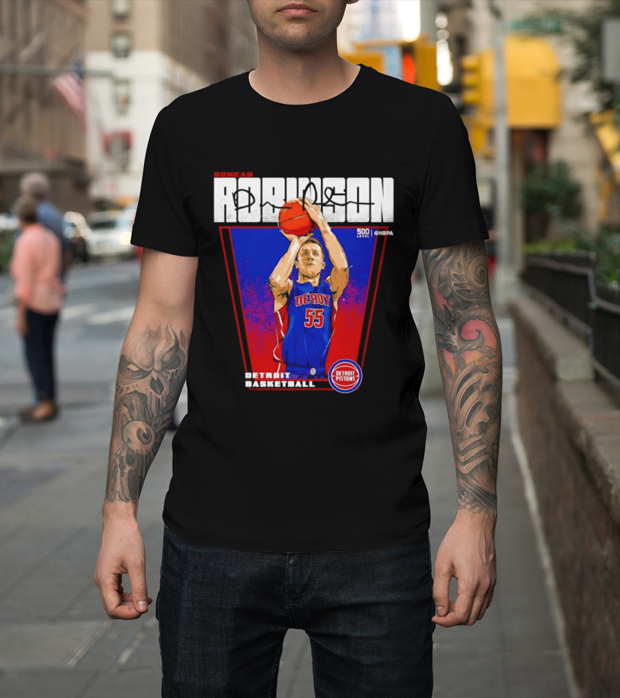 Duncan Robinson Detroit Pistons Basketball NBA Number 55 T-Shirt