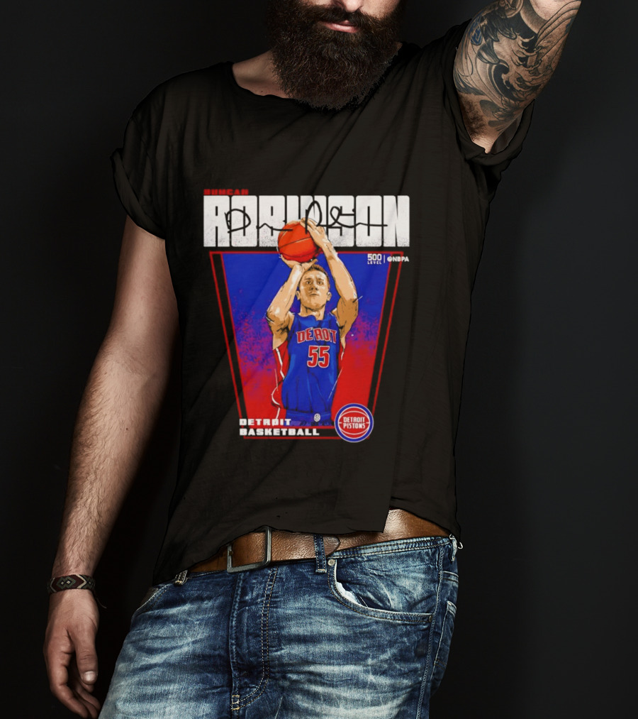 Duncan Robinson Detroit Pistons Basketball NBA Number 55 T-Shirt