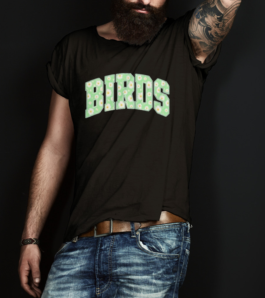 Birds Kelly Green Philadelphia Football Daisy T-Shirt