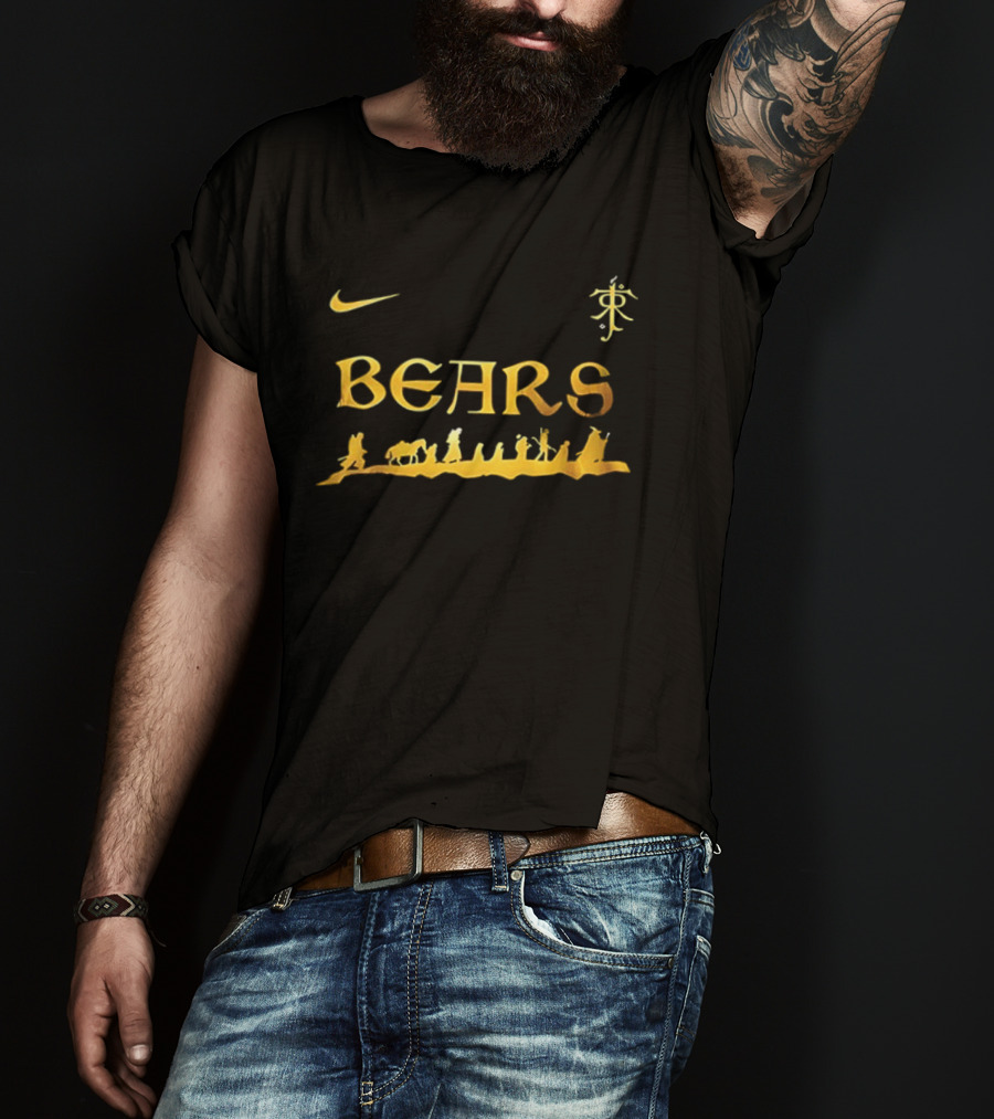 Chicago Bears Fellowship Of The Ring Nike Collaboration T-Shirt