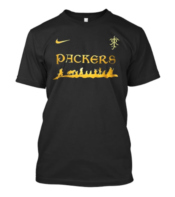 Nike Packers Fellowship Journey Football Lord Of The Rings Collaboration T-Shirt