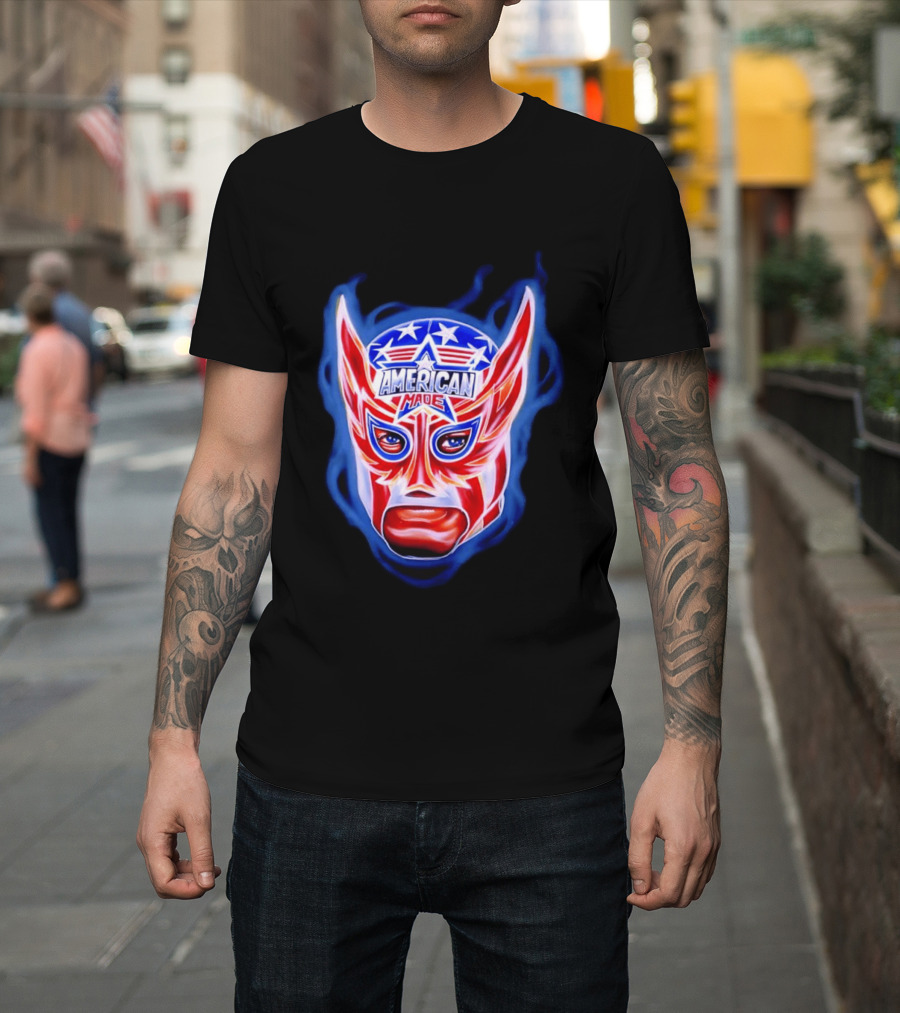 Cody Rhodes American Made Luchador Mask Star Spangled T-Shirt