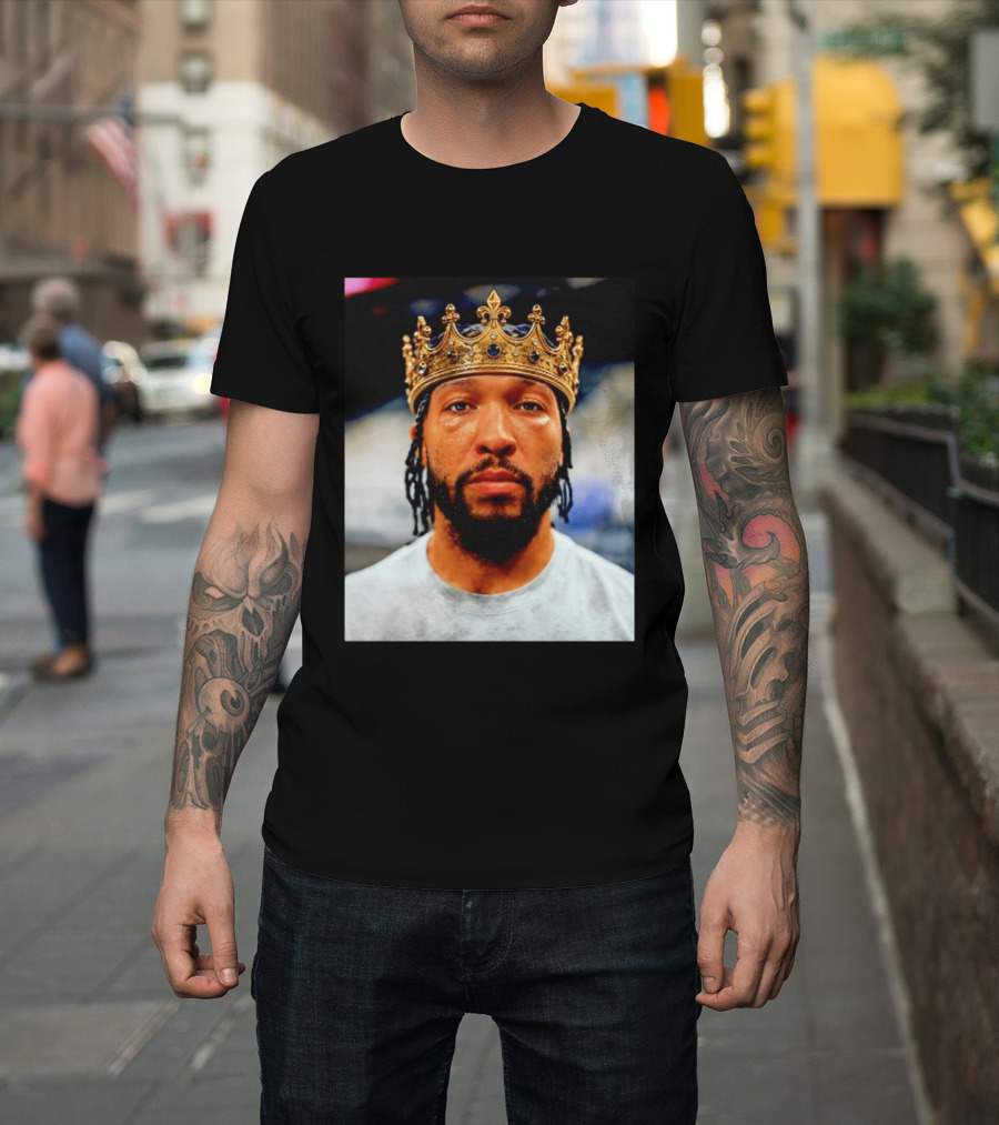 Jalen Brunson King New York Knicks Crown T-Shirt