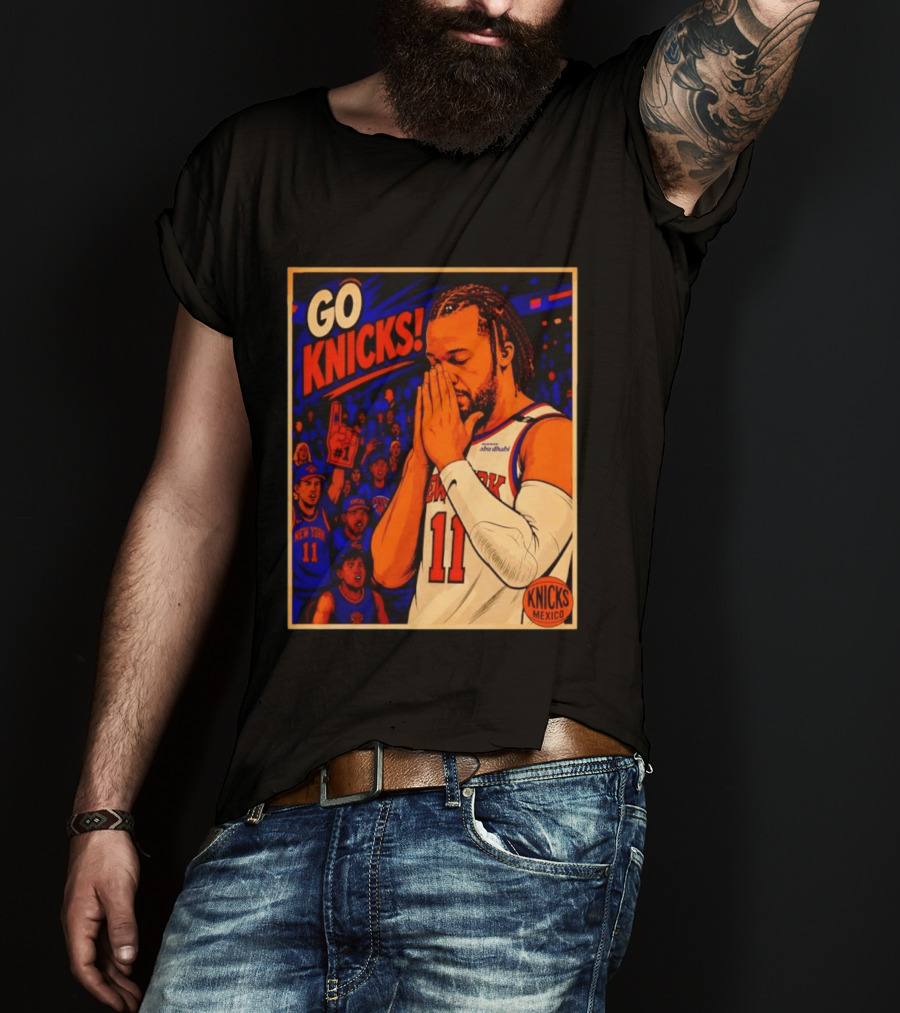 GO KNICKS Jalen Brunson New York Knicks 11 Mexico T-Shirt
