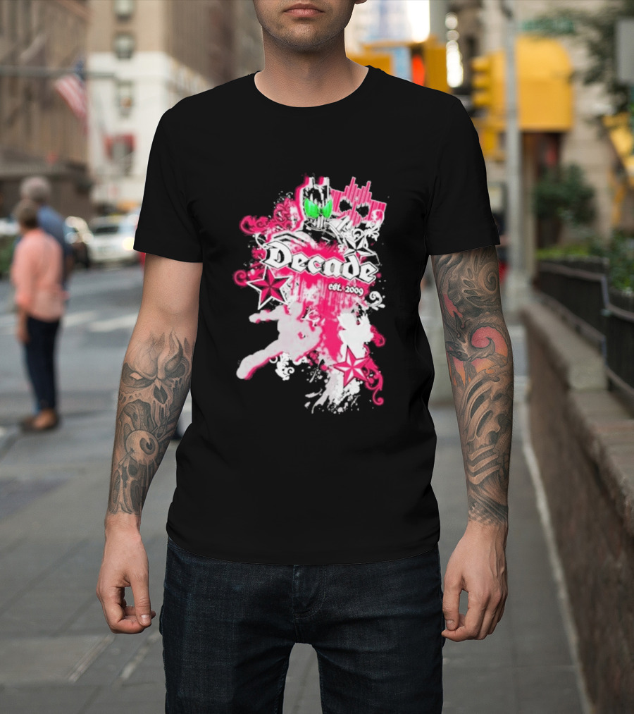Kamen Rider Decade Est 2009 Heroic Starburst Adventure T-Shirt
