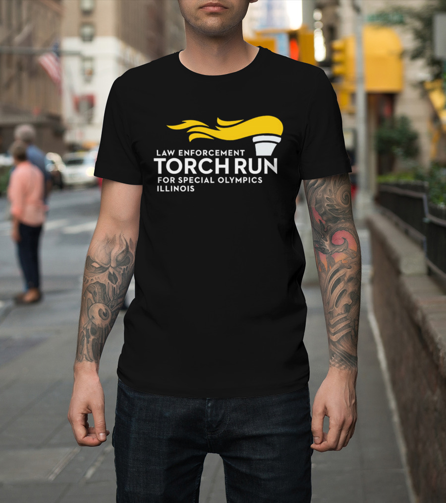 Law Enforcement Torch Run Special Olympics Illinois T-Shirt
