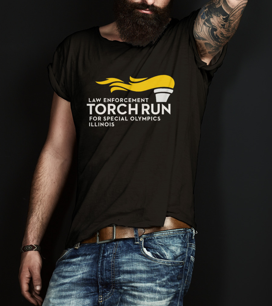 Law Enforcement Torch Run Special Olympics Illinois T-Shirt