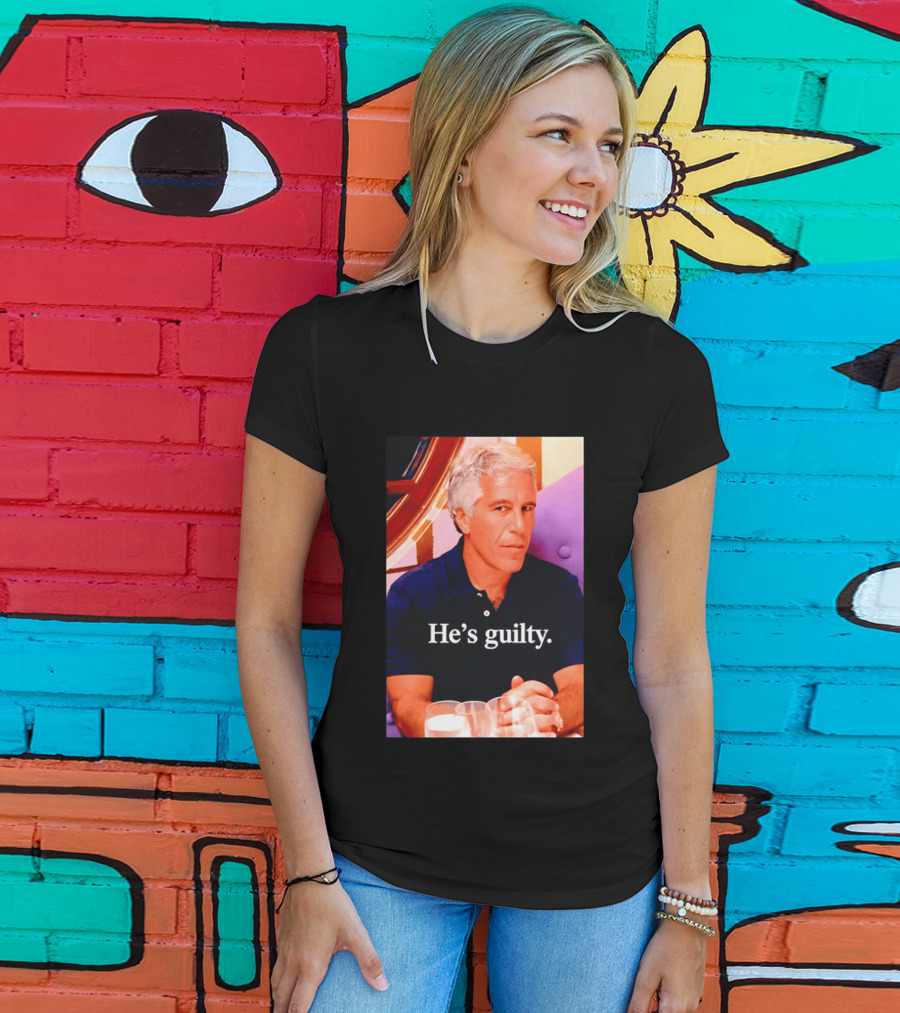 Lil Pump Epstein He's Guilty Controversial Meme T-Shirt