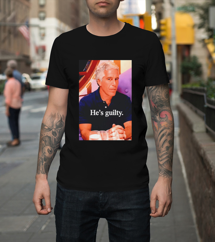 Lil Pump Epstein He's Guilty Controversial Meme T-Shirt
