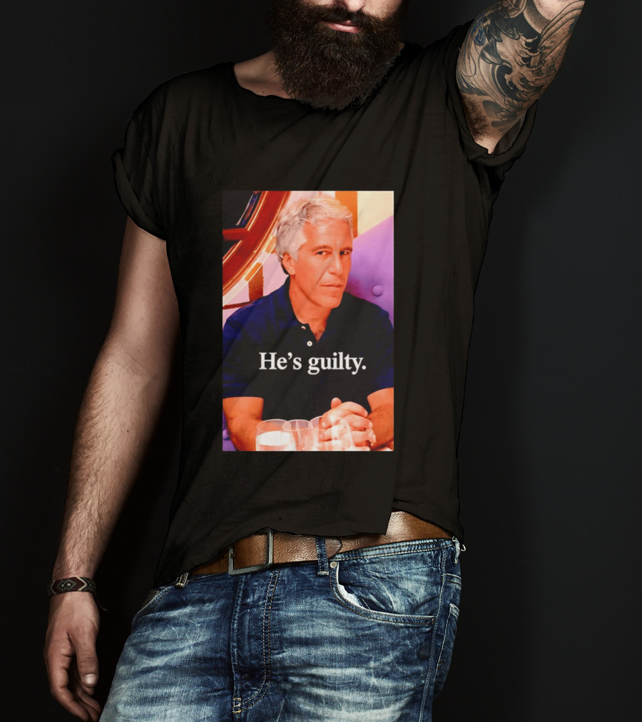 Lil Pump Epstein He's Guilty Controversial Meme T-Shirt