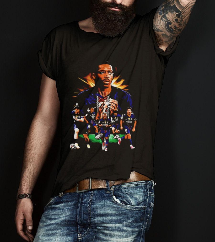 Paris Saint Germain Soccer Team Football Players T-Shirt