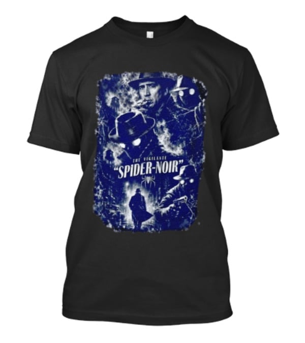 Spider Noir The Vigilante Movie Nicolas Cage Classic Film Noir T-Shirt