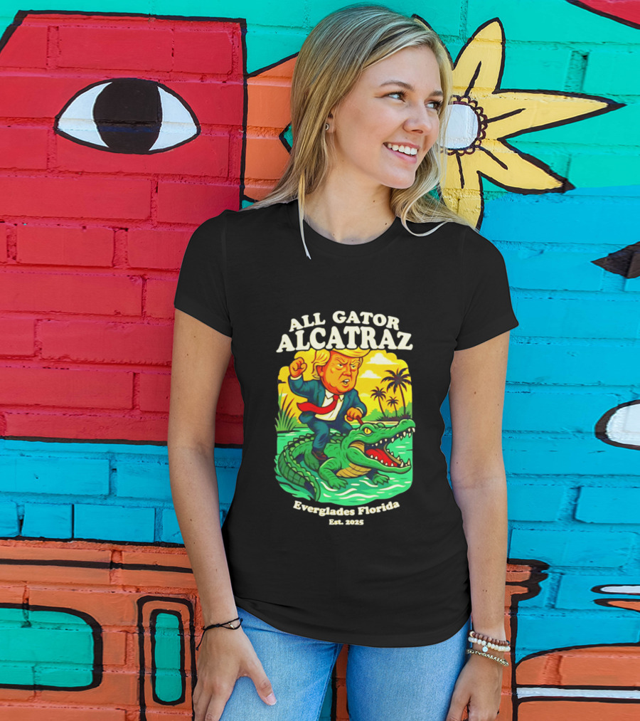 All Gator Alcatraz Everglades Florida Est 2025 T-Shirt