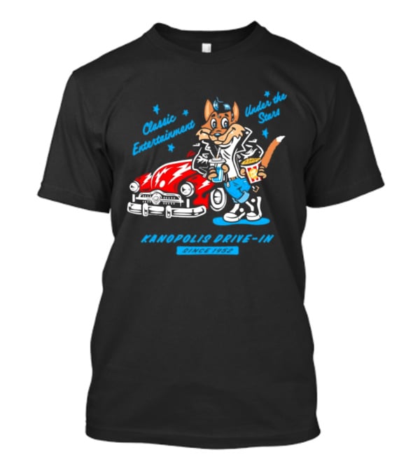 Kanopolis Drive In Wolf Classic Entertainment Under The Stars Since 1952 T-Shirt