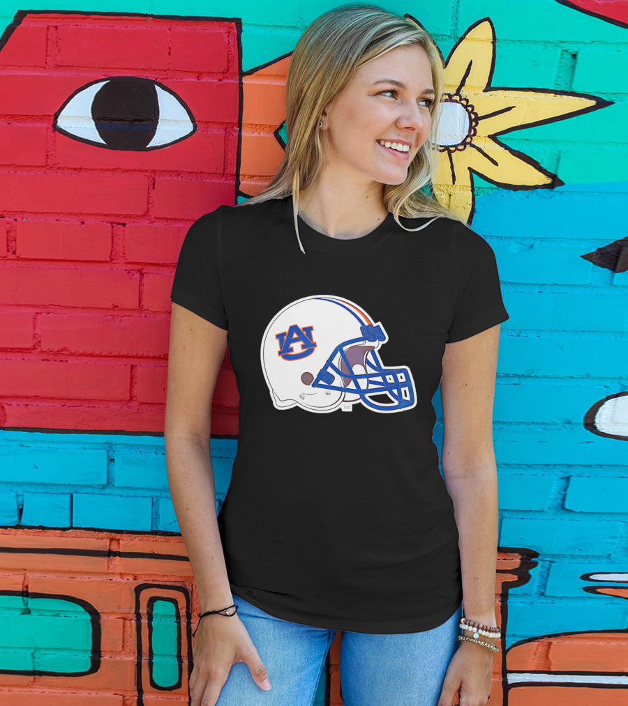 Auburn Tigers Football Helmet AU T-Shirt