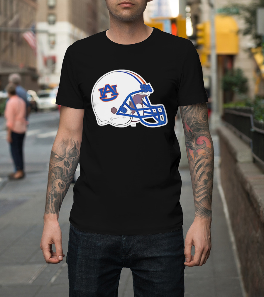 Auburn Tigers Football Helmet AU T-Shirt
