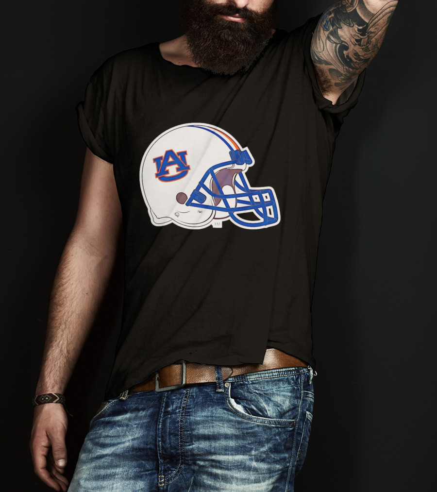 Auburn Tigers Football Helmet AU T-Shirt