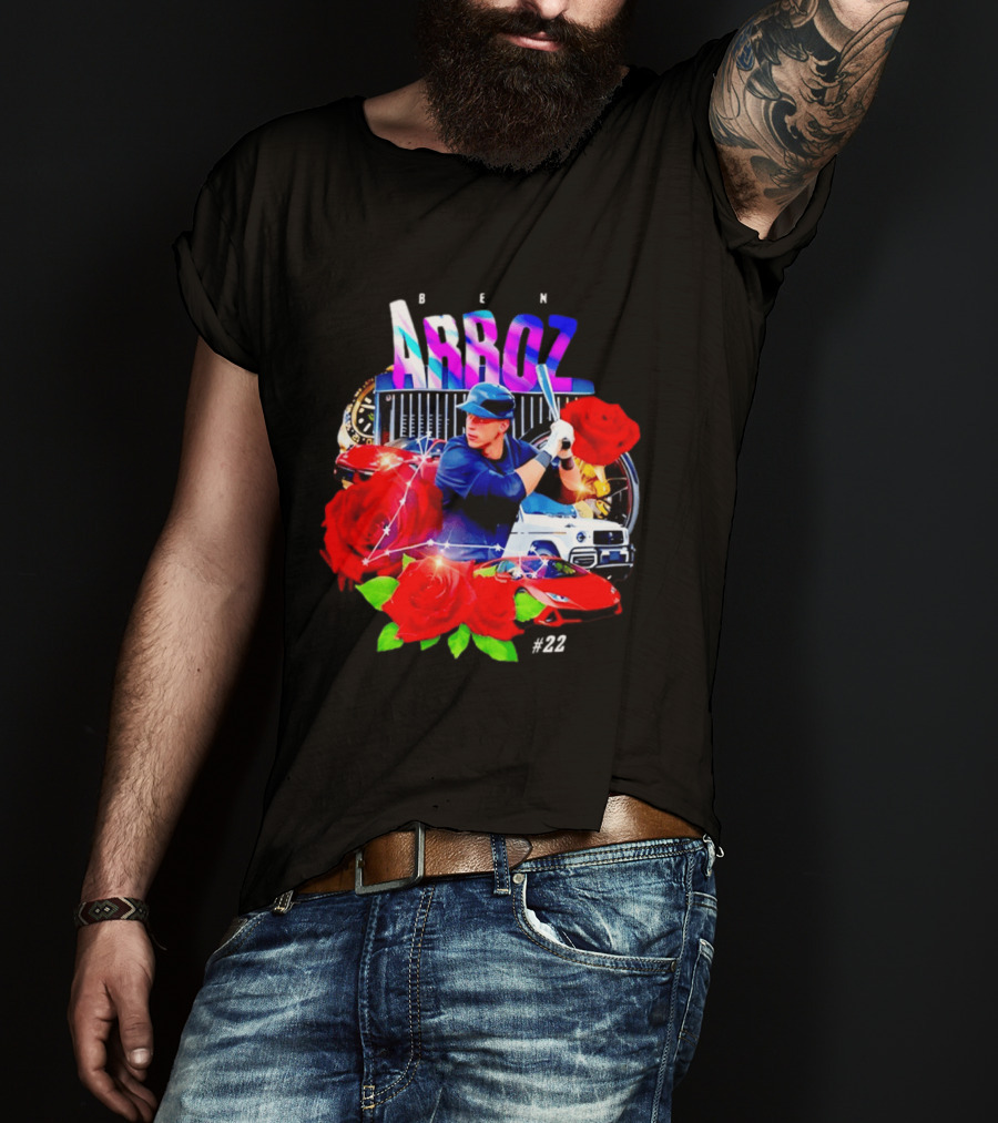 Ben Arroz New York Yankees Aaron Judge MLB 22 Luxury Sports Supercar Rose T-Shirt