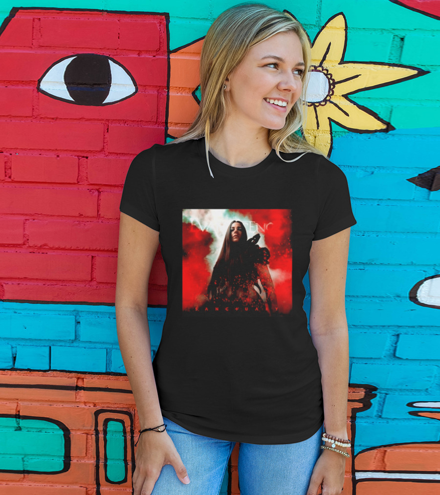 Evanescence Sanctuary Red Atmospheric Album Cover T-Shirt