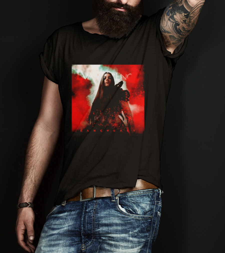 Evanescence Sanctuary Red Atmospheric Album Cover T-Shirt