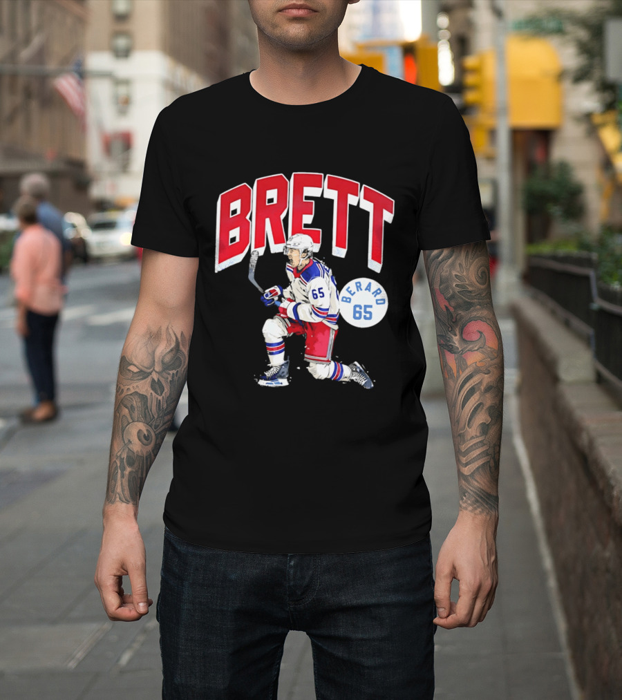 Brett Berard 65 New York Rangers Hockey T-Shirt