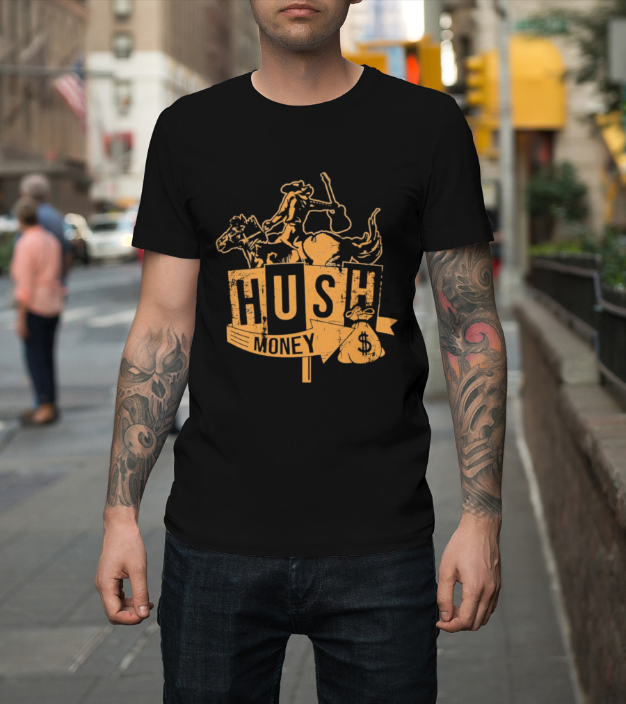 Hush Money Cowboy Horse Dollar Sign Bag T-Shirt