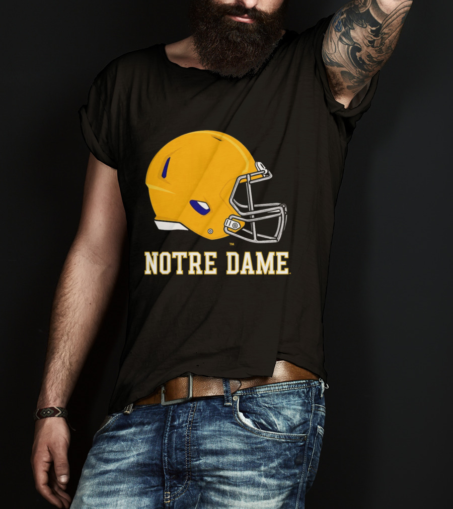 Notre Dame Fighting Irish Football Helmet T-Shirt