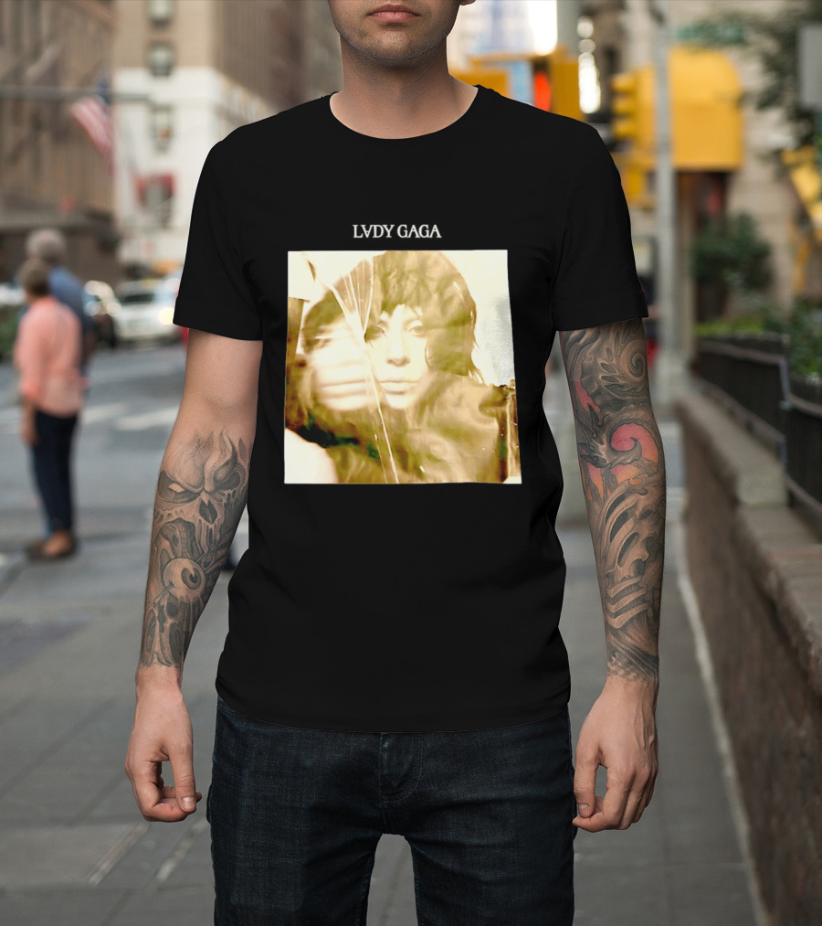 LADY GAGA LVDY Vintage Album Cover T-Shirt