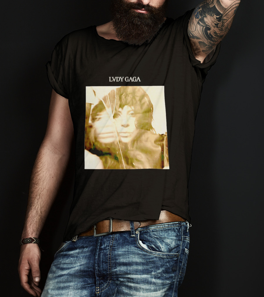 LADY GAGA LVDY Vintage Album Cover T-Shirt