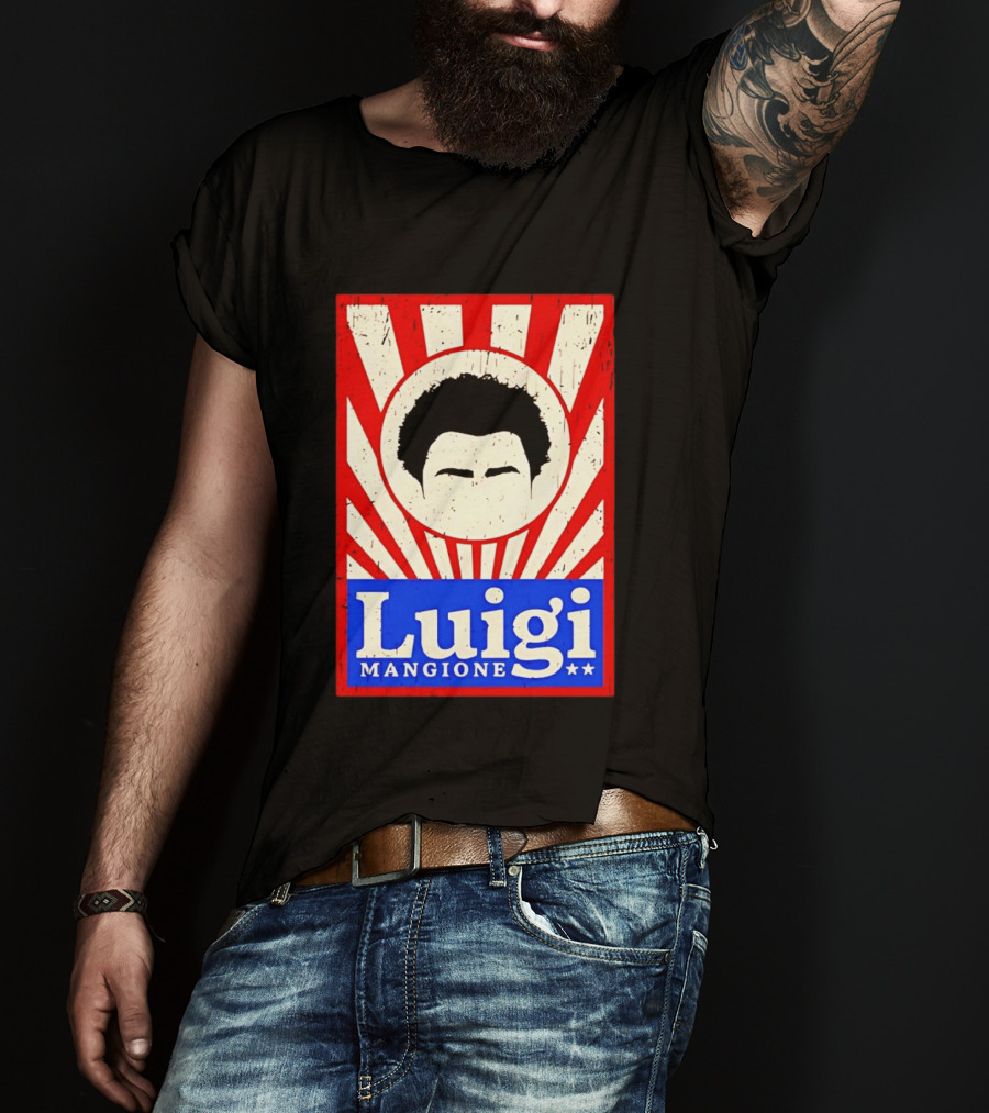Luigi Mangione Red White Blue Campaign T-Shirt