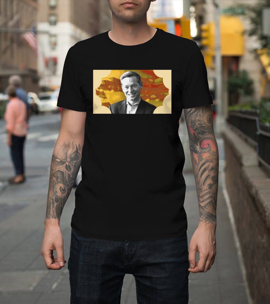 McDonald's CEO Chris Kempczinski Portrait Golden Arch T-Shirt