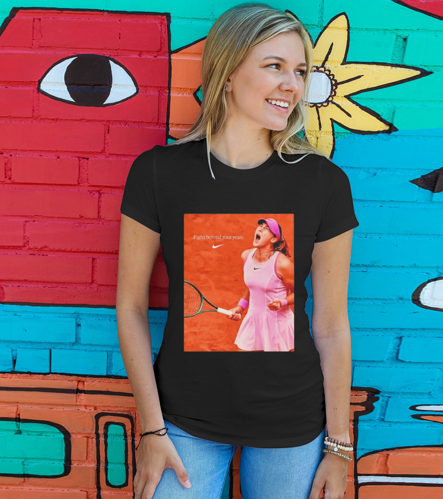 Mirra Andreeva Nike Fight Beyond Your Years Tennis Motivation T-Shirt