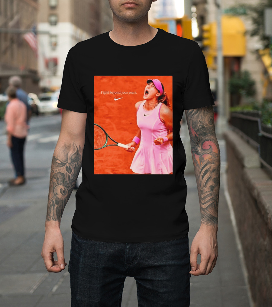 Mirra Andreeva Nike Fight Beyond Your Years Tennis Motivation T-Shirt