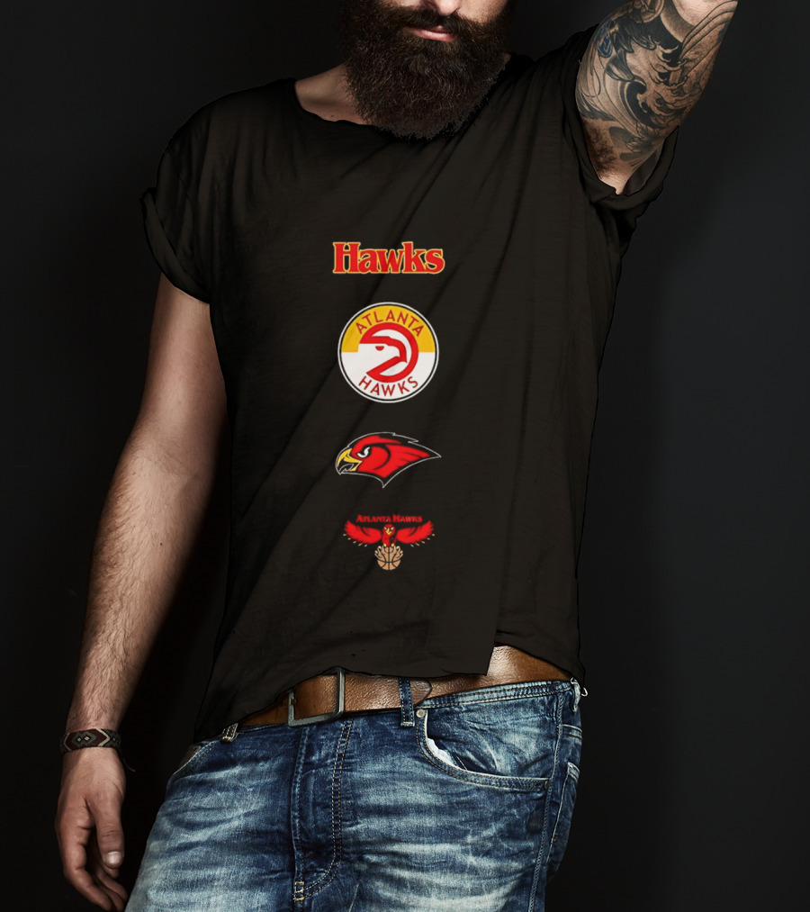 Mitchell & Ness Atlanta Hawks City Collection Vintage Logo Sports Fan Merchandise T-Shirt