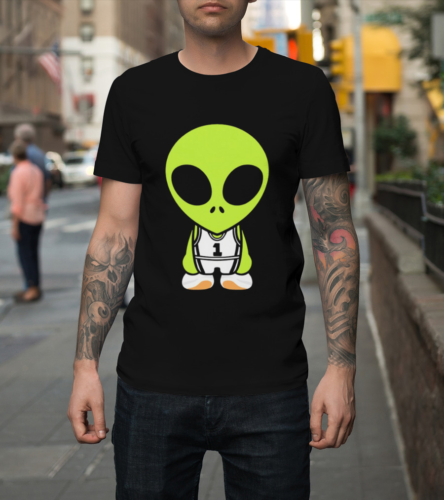 Victor Wembanyama San Antonio Spurs NBA Alien Player Number 1 Basketball T-Shirt
