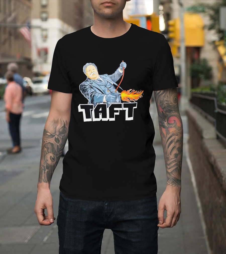 William Howard Taft Wild West Gunfire Embrace T-Shirt
