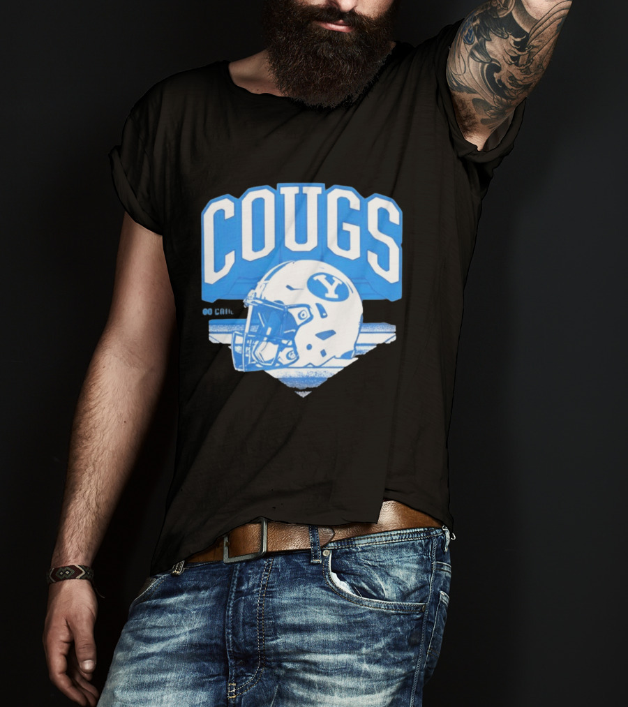 BYU Cougars Football Helmet Gameday Spirit T-Shirt