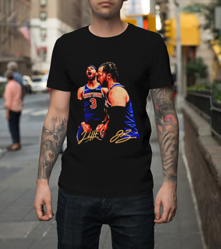 New York Knicks Jalen Brunson Josh Hart 3 11 Signature T-Shirt