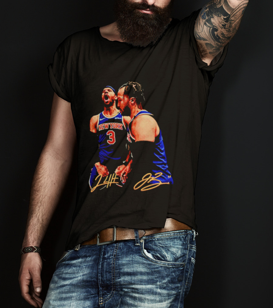 New York Knicks Jalen Brunson Josh Hart 3 11 Signature T-Shirt