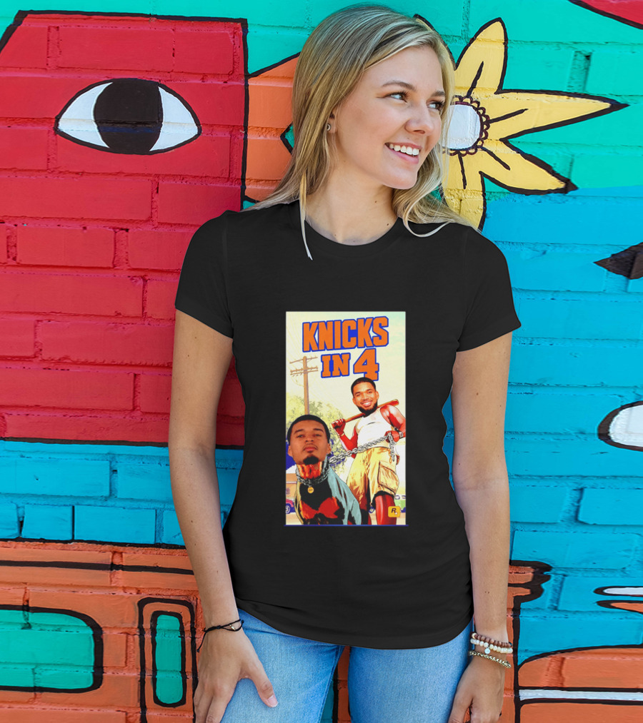 New York Knicks Knicks In 4 GTA V Meme San Antonio Spurs T-Shirt