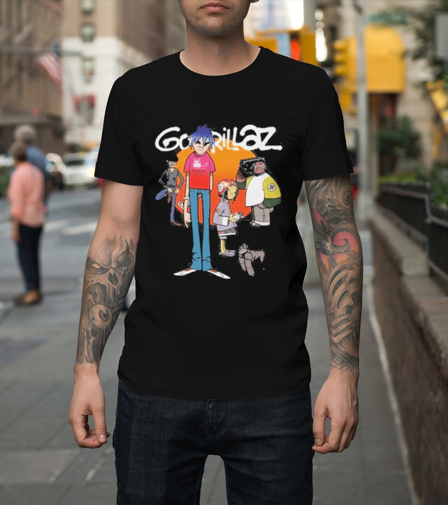 Gorillaz Summer Tour 2026 Band Members T-Shirt