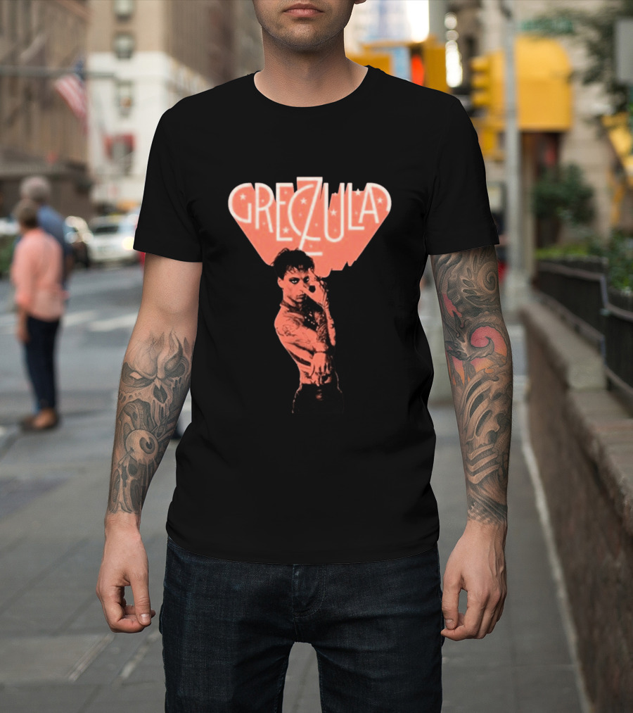 Greczula Tour Tattooed Performer With Edgy T-Shirt